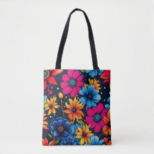 Bolsa Tote Flores e Rosas adoráveis