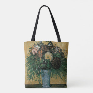 Bolsa Tote Flores em um Vaso Azul por Paul Cezanne Arte Antig