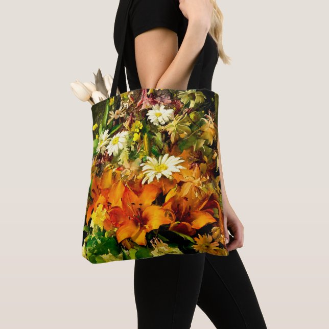 Bolsa Tote Flores em Vase por Frantisek Hladik (Close Up)