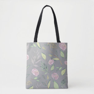 Bolsa Tote Flores Festivas De Aquarelas 2