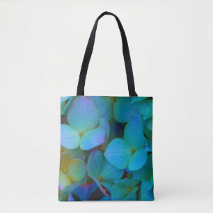 Bolsa Tote Flores florais cor-de-rosa-rosa-cor-de-rosa-verde