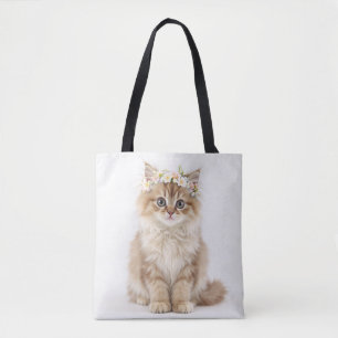 Bolsa Tote "Flores Fluffy Crown Queen