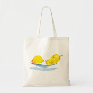 Bolsa Tote Flores funerárias, aquarela