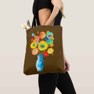 Bolsa Tote Flores funerárias, aquarela