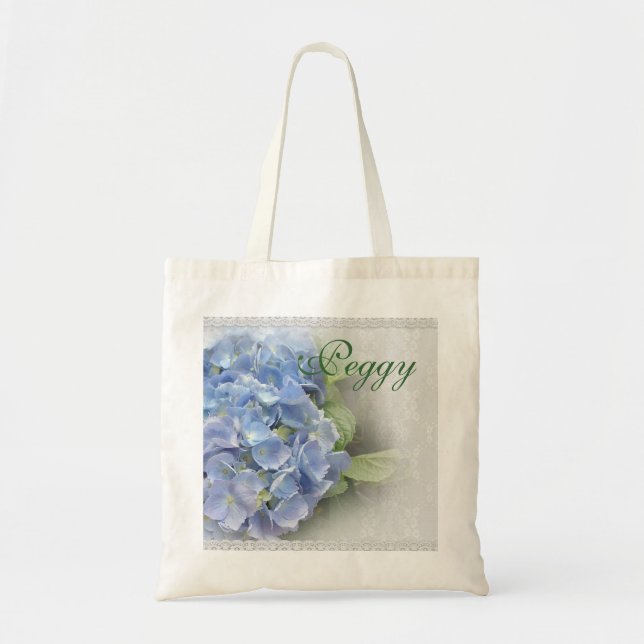 Bolsa Tote Flores Hydrangea em Bag personalizado (Frente)
