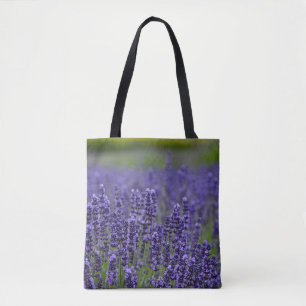 Bolsa Tote Flores lavandas roxas