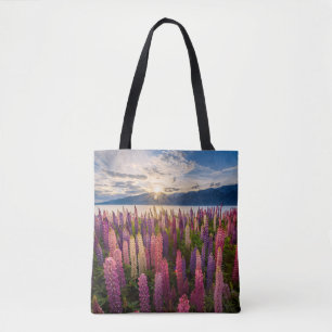 Bolsa Tote Flores Lupinas Nova Zelândia