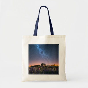 Bolsa Tote Flores Lupines Blooming Lake Tekapo Nova Zelândi