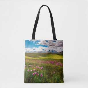 Bolsa Tote Flores Montanhas Altai, Sibéria, Rússia