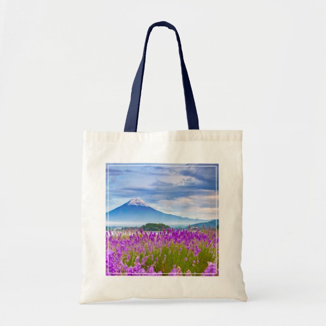 Bolsa Tote Flores | Monte Fugi Japão (Frente)