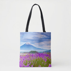 Bolsa Tote Flores Monte Fugi Japão