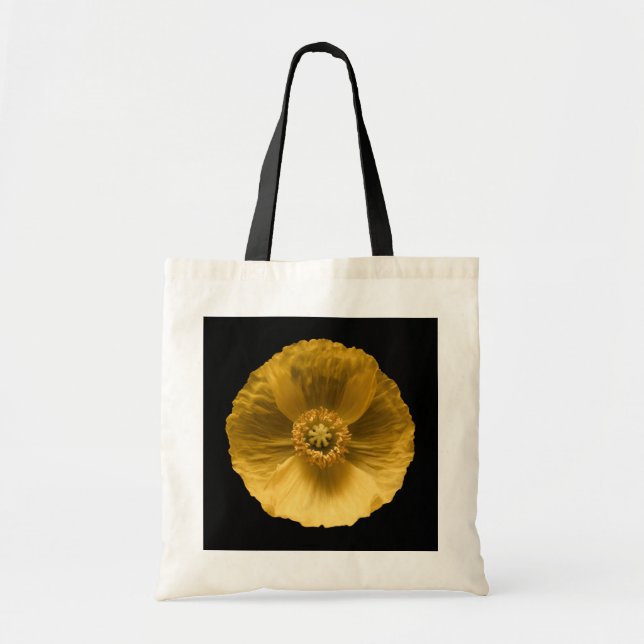 Bolsa Tote Flores | Papoila amarela (Frente)