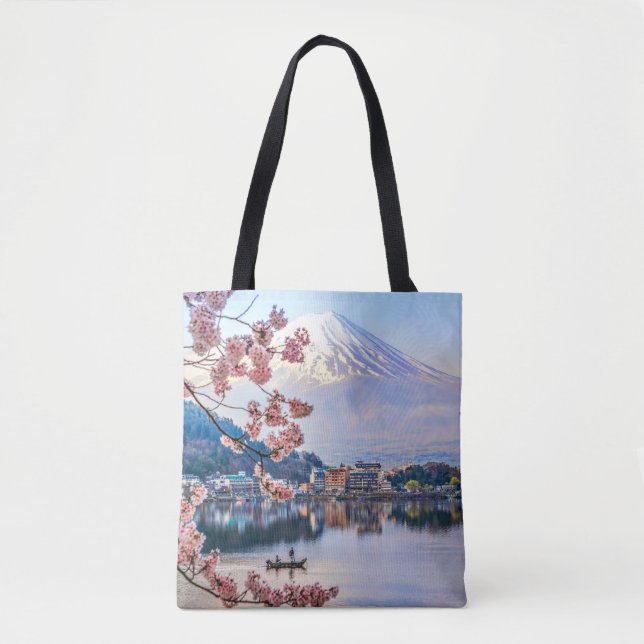 Bolsa Tote Flores | Primavera Cherry Blossoms Japão (Frente)