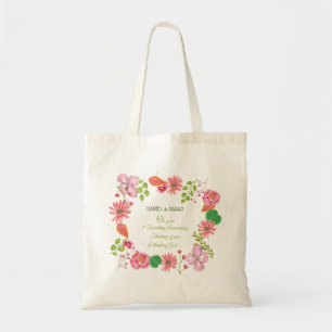 Bolsa Tote Flores Religiosas do Aniversário do Casamento de