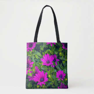 Bolsa Tote Flores Roxas