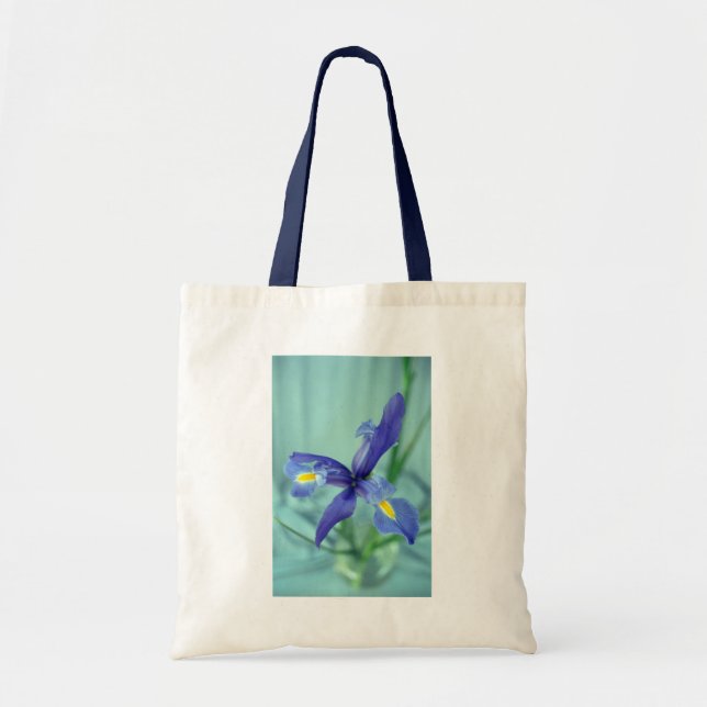 Bolsa Tote Flores Roxas De Arte Sacos (Frente)