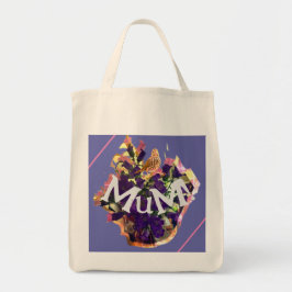 Bolsa Tote Flores roxas e aves
