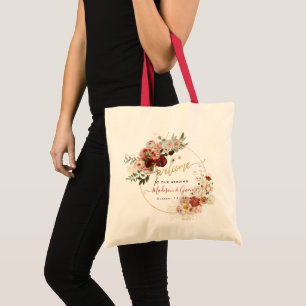 Bolsa Tote Flores Rustic Fall Garden PixDezines H2 Boas-vinda