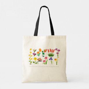 Bolsa Tote Flores Selvagens Mulheres e raparigas Florais