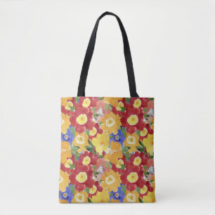 Bolsa Tote Flores Selvagens: Repetições Sem Costura
