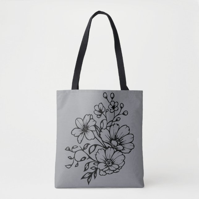 Bolsa Tote Flores silvestres (Frente)