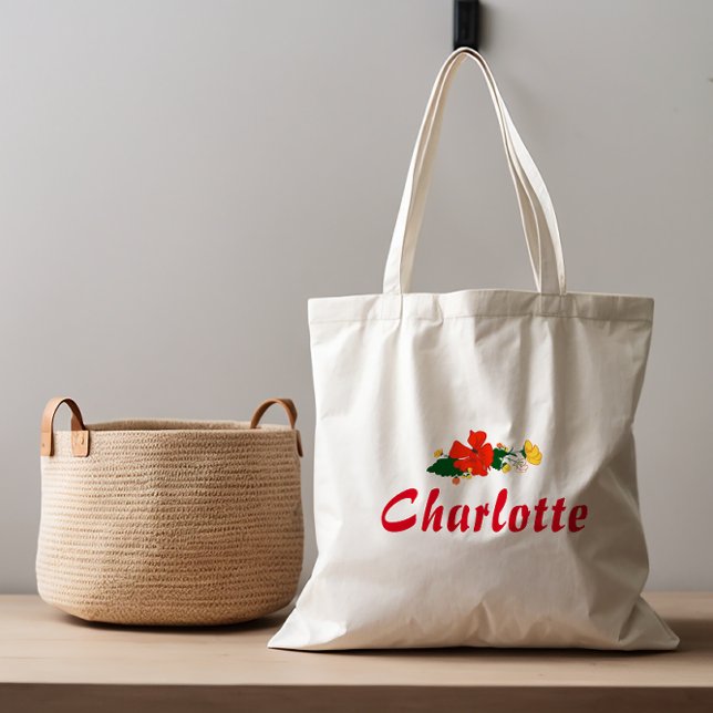 Bolsa Tote Flores silvestres amarelas vermelhas Rústico Tote  (Criador carregado)