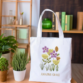 Bolsa Tote Flores Silvestres da Graça Incrível