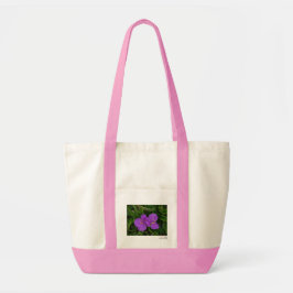 Bolsa Tote Flores silvestres Fachsia Spiderwort Primaveras Qu