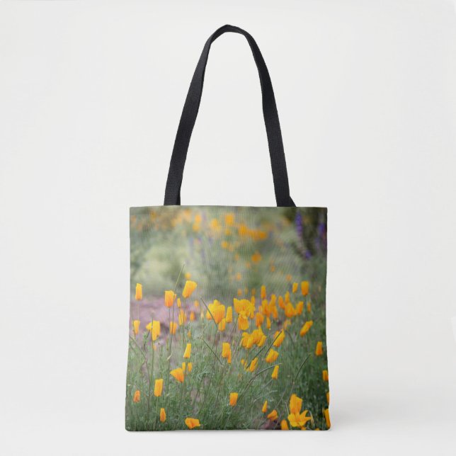 Bolsa Tote flores silvestres lindas e perfumadas que crescem  (Frente)