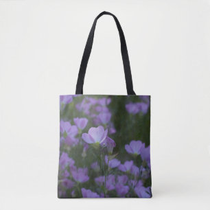 Bolsa Tote flores silvestres roxas