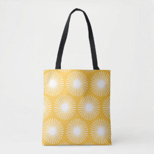 Bolsa Tote Flores simples: design sem costura escandinava.