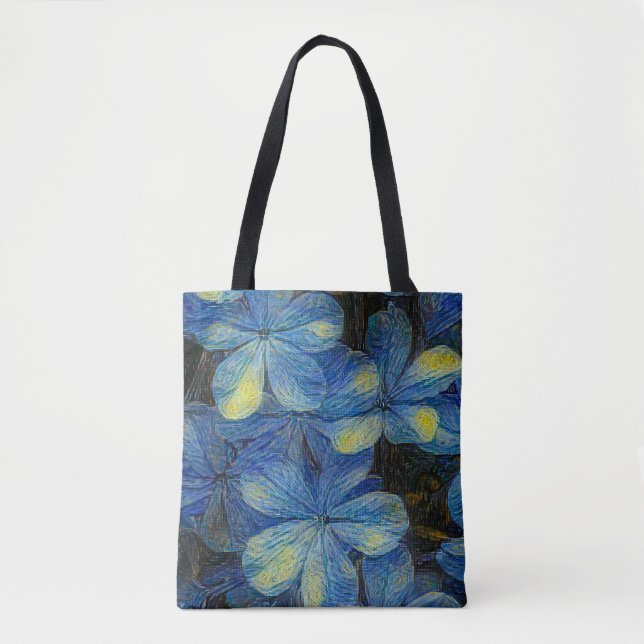Bolsa Tote Flores sonhadoras no estilo de arte Vincent Van Go (Frente)