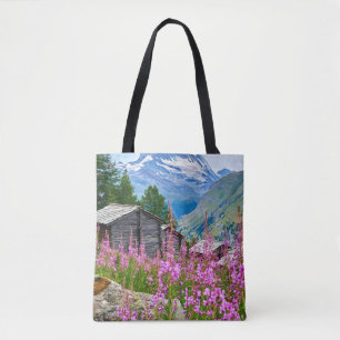 Bolsa Tote Flores Suiça de Verão