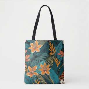 Bolsa Tote Flores Tropicais Exóticas