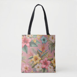Bolsa Tote Flores Tropicais Inspirados na Natureza 