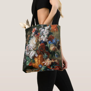 Bolsa Tote Flores Vintage Floral Fine Art Monogramas