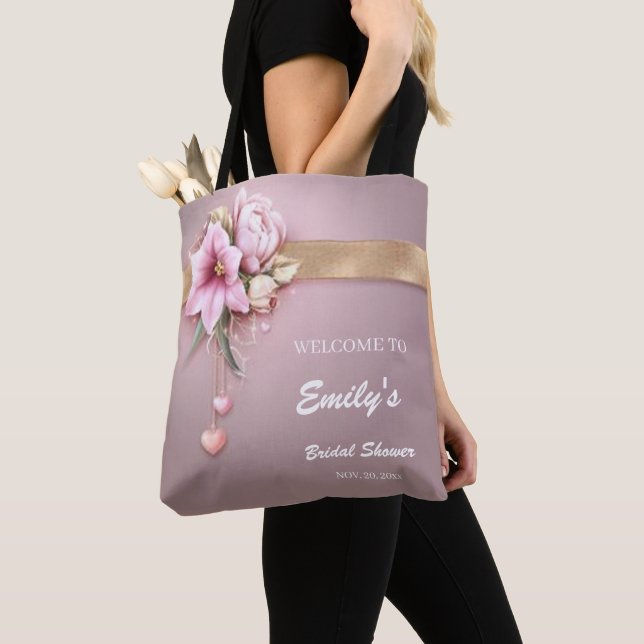 Bolsa Tote Florescendo com Alegria: Exposição Personalizada d (Close Up)