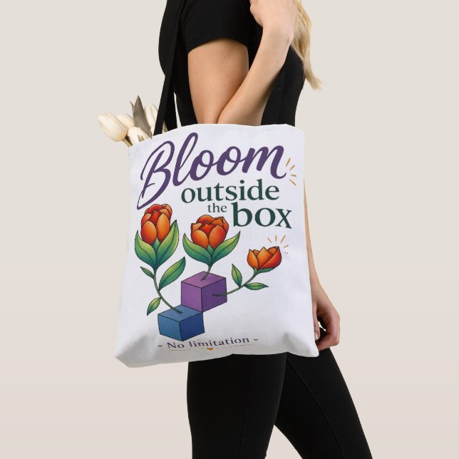 Bolsa Tote Florescer Fora da Caixa - Sem Limitação (Close Up)