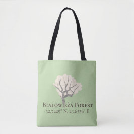 Bolsa Tote Floresta Białowieża Latitude & Longitude