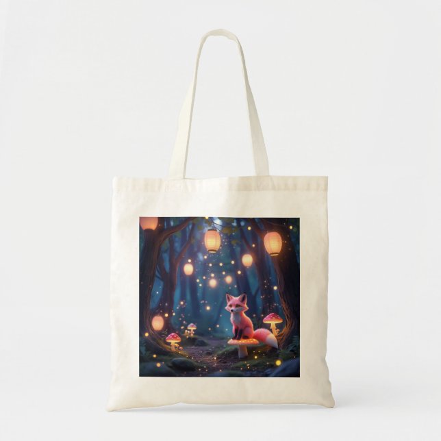 Bolsa Tote Floresta Branca - Fantasia Art Tote Bag (Frente)