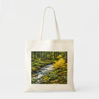 Bolsa Tote Floresta com Flores Silvestres Amarelas