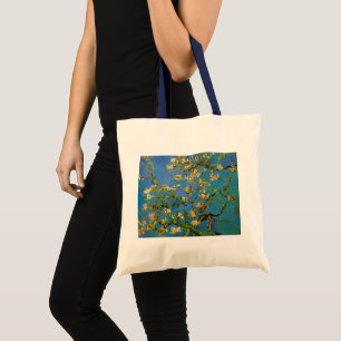 Bolsa Tote Floresta de Amêndoa Brilhante por Vincent van Gogh