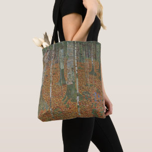 Bolsa Tote Floresta de Bétulas por Gustav Klimt, Arte Novo An