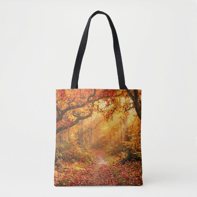 Bolsa Tote Floresta de Outono (Frente)