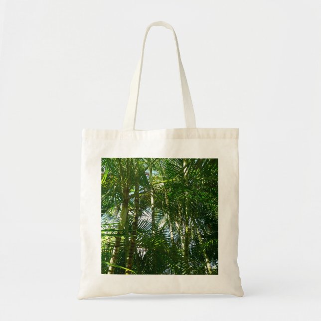 Bolsa Tote Floresta de Palmeiras Natureza Tropical (Frente)