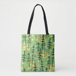 Bolsa Tote Floresta do outono: Beleza Natural Sem Perfeição