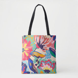 Bolsa Tote Floresta e rosas