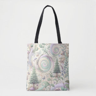 Bolsa Tote Floresta Encantada de Pastel: Uma Fantasia de Cott