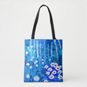 Bolsa Tote Floresta Fantástica com Flores e Pássaros