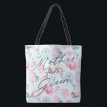 Bolsa Tote Floresta Floral de Jardim Francês Mãe do Groom<br><div class="desc">Design de Pedras Florais do Jardim Francês - com flores e folhagem pintadas manualmente com aquarelas, e com letra elegante de caligrafia com script. Um belo olhar de vintage em uma paleta de cor pastel que é perfeita para um primavera ou casamento de jardim de verão. Com os sentimentos do...</div>
